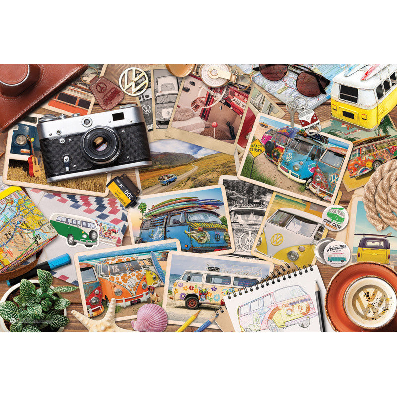 Eurographics - VW Road Trip Puzzle 550 pieces with poster