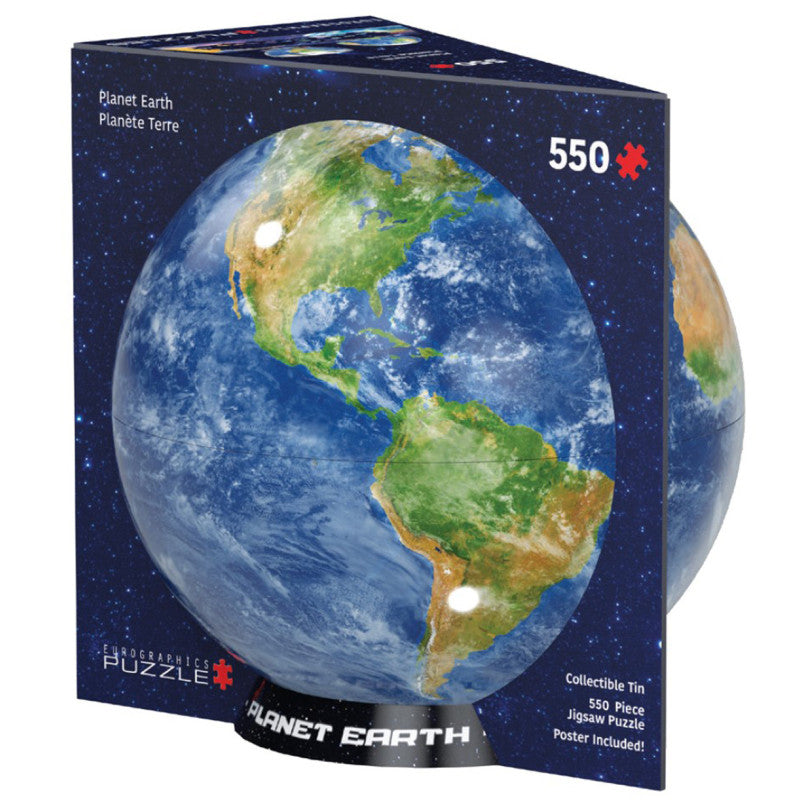 Puzzle de 500 peças Planet Earth da Eurographics com poster de guia incluído