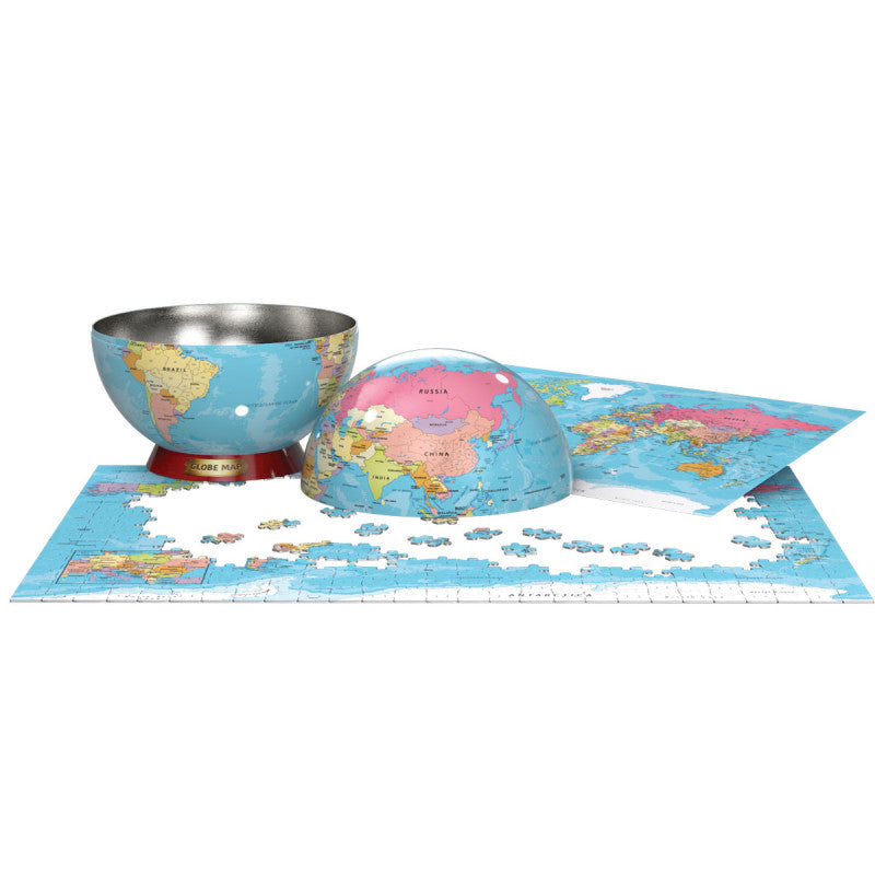 Eurographics - World Map Puzzle with Poster - 550 Pieces