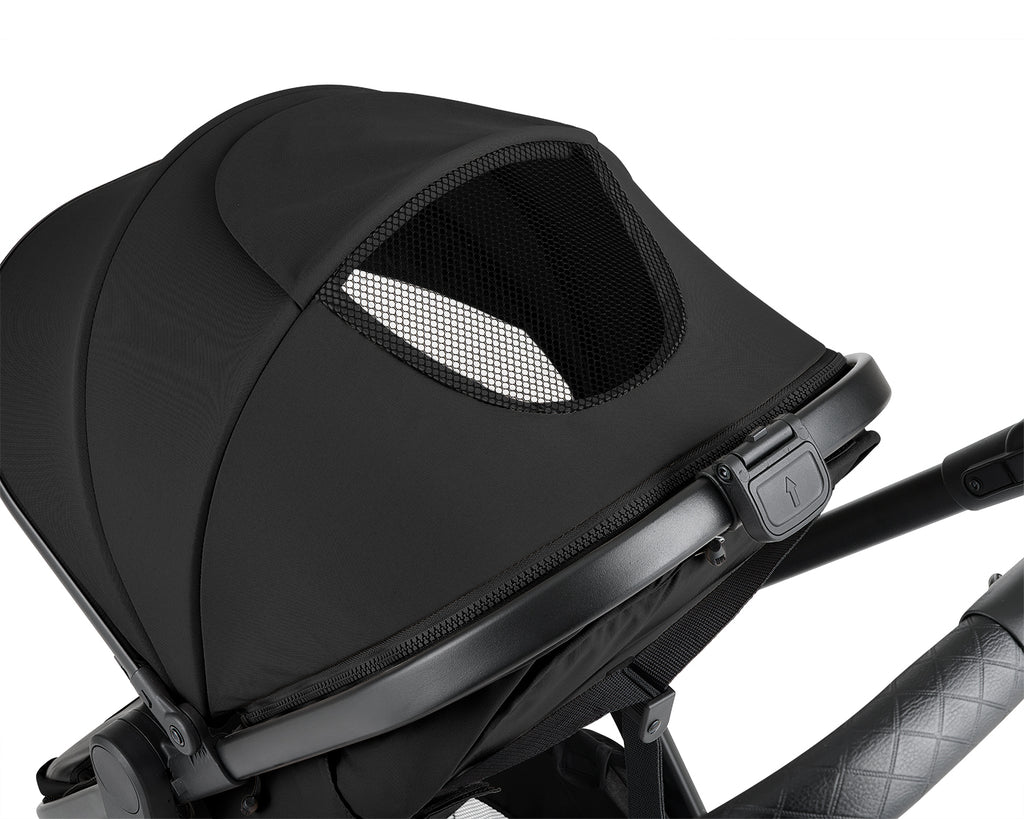 Arnês de 5 pontos com almofadas de ombro do carrinho Kikkaboo Eloe preto