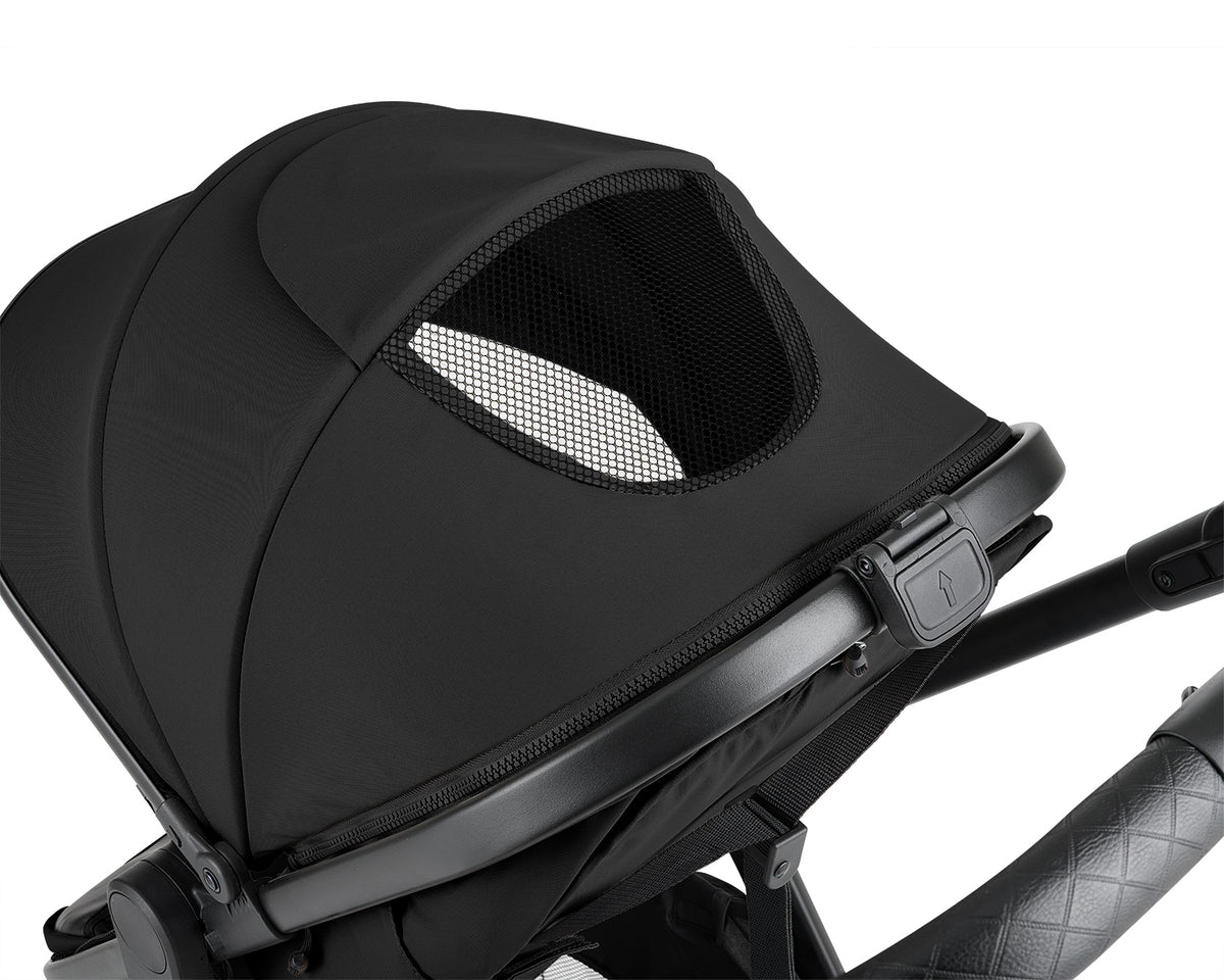 Arnês de 5 pontos com almofadas de ombro do carrinho Kikkaboo Eloe preto