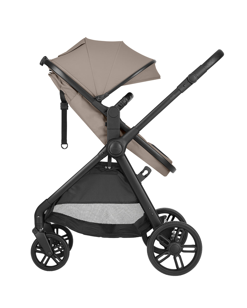Cadeira auto i-Size do conjunto Kikkaboo Eloe bege escuro, dos 40 aos 87 cm