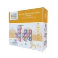 Caixa do jogo Clever Clixx Ball Run Creative Pack Pastel com 70 peças, destacando as cores e os benefícios de aprendizagem STEAM.