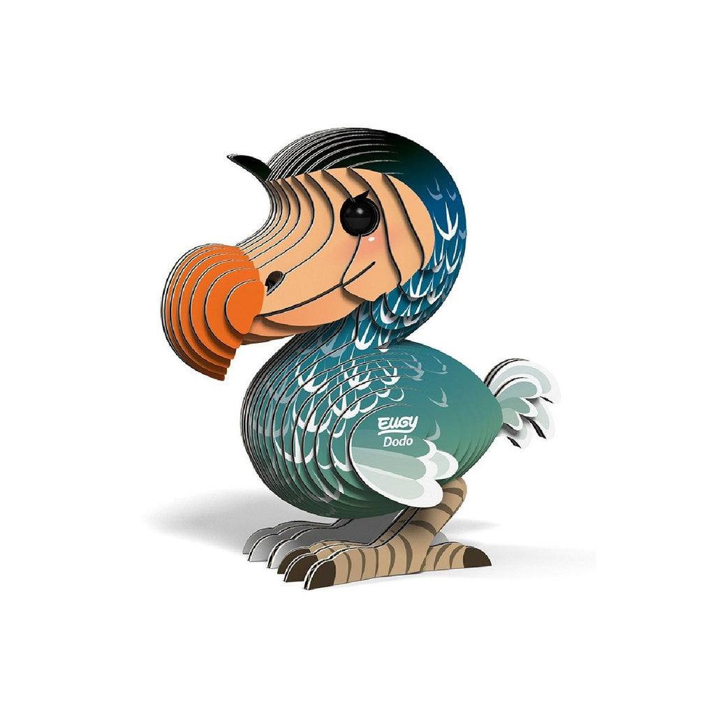 Eugy Puzzle 3D Dodo em cartao sustentavel Dodoland montado