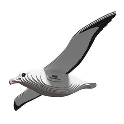 Puzzle 3D Eugy Gaivota em cartao reciclavel montado para criancas