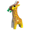 Puzzle 3D Eugy Girafa em cartão ondulado sustentável para crianças