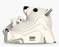 Eugy Puzzle 3D Urso Polar montado em cartao reciclado e biodegradavel