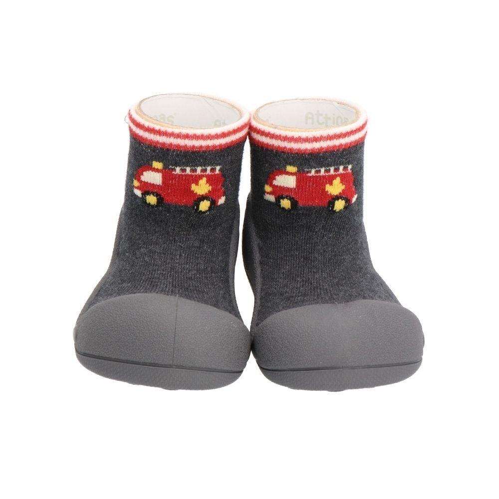 Attipas Firefighters Charcoal, calçado barefoot para bebé