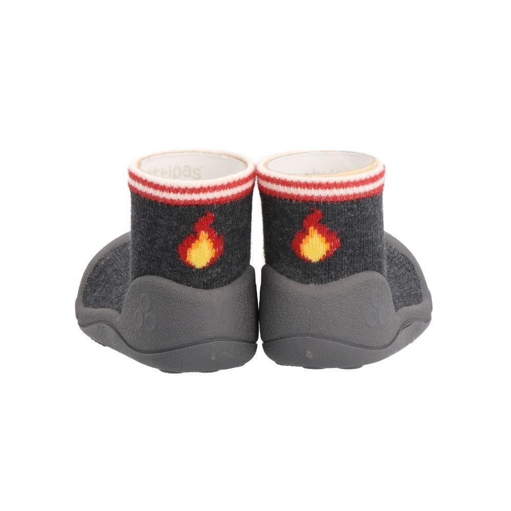 Attipas Firefighters Charcoal, calçado barefoot para bebé