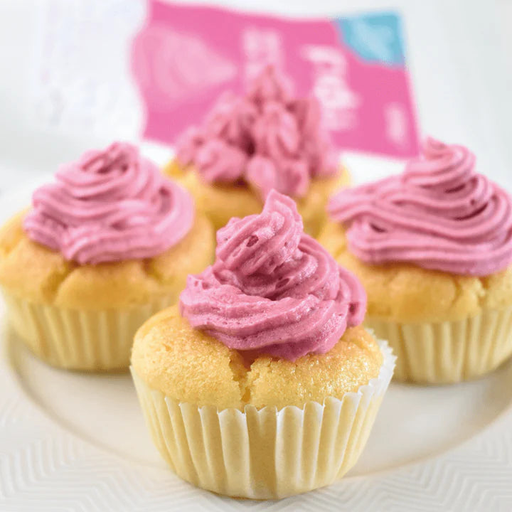 Tabela nutricional do Fidu Buttercream Mix Morango, com valores para o mix e para o creme preparado.