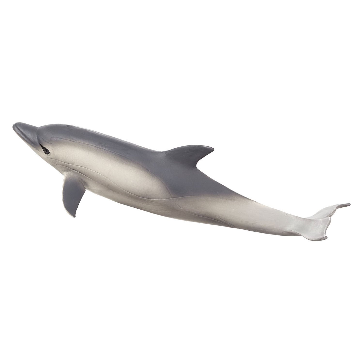 Figura realista de um golfinho comum da marca Mojo, em tons de cinzento, ideal para brincadeiras educativas.