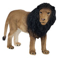 Figura realista de um leão da coleção Wildlife da MOJO, pintada à mão com detalhes minuciosos.