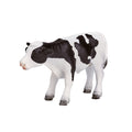 Figura realista de uma vaca Holstein da marca Mojo, com manchas pretas e brancas, ideal para brincadeiras educativas de crianças.