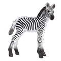 Figura realista de uma cria de zebra da marca Mojo para brincadeiras educativas
