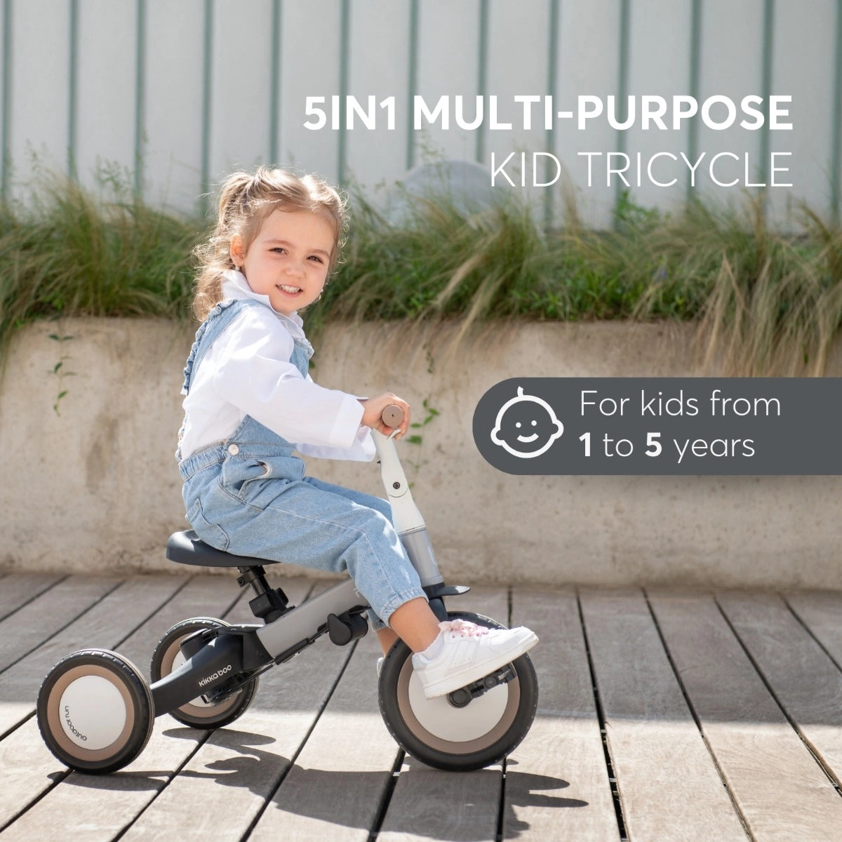 Kikkaboo bicicleta triciclo multifuncional 5 em 1 FLIP