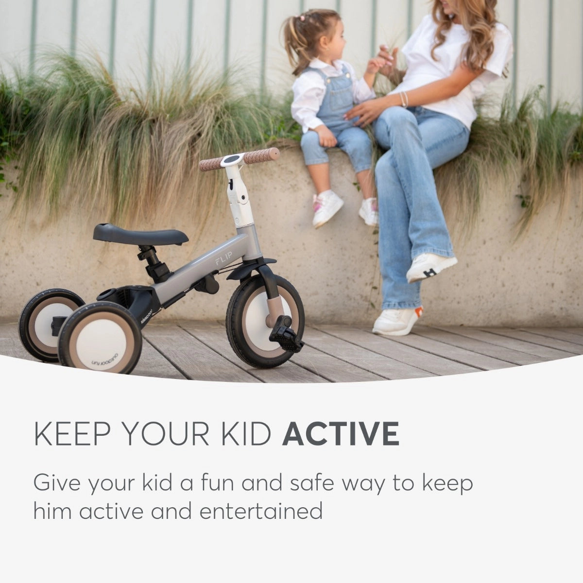 Kikkaboo bicicleta triciclo multifuncional 5 em 1 FLIP