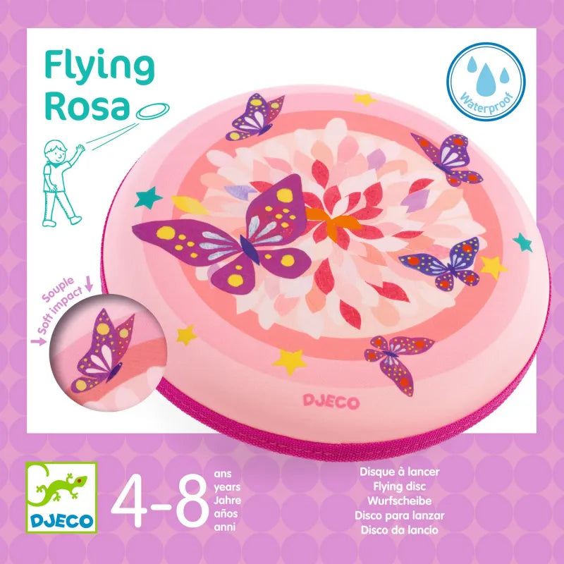 Djeco Flying Girl - Waterproof Flying Disc Butterflies