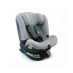 Forra protetora Joie Gray Flannel para a cadeira auto i-Spin Grow, fotografia oficial do fabricante.