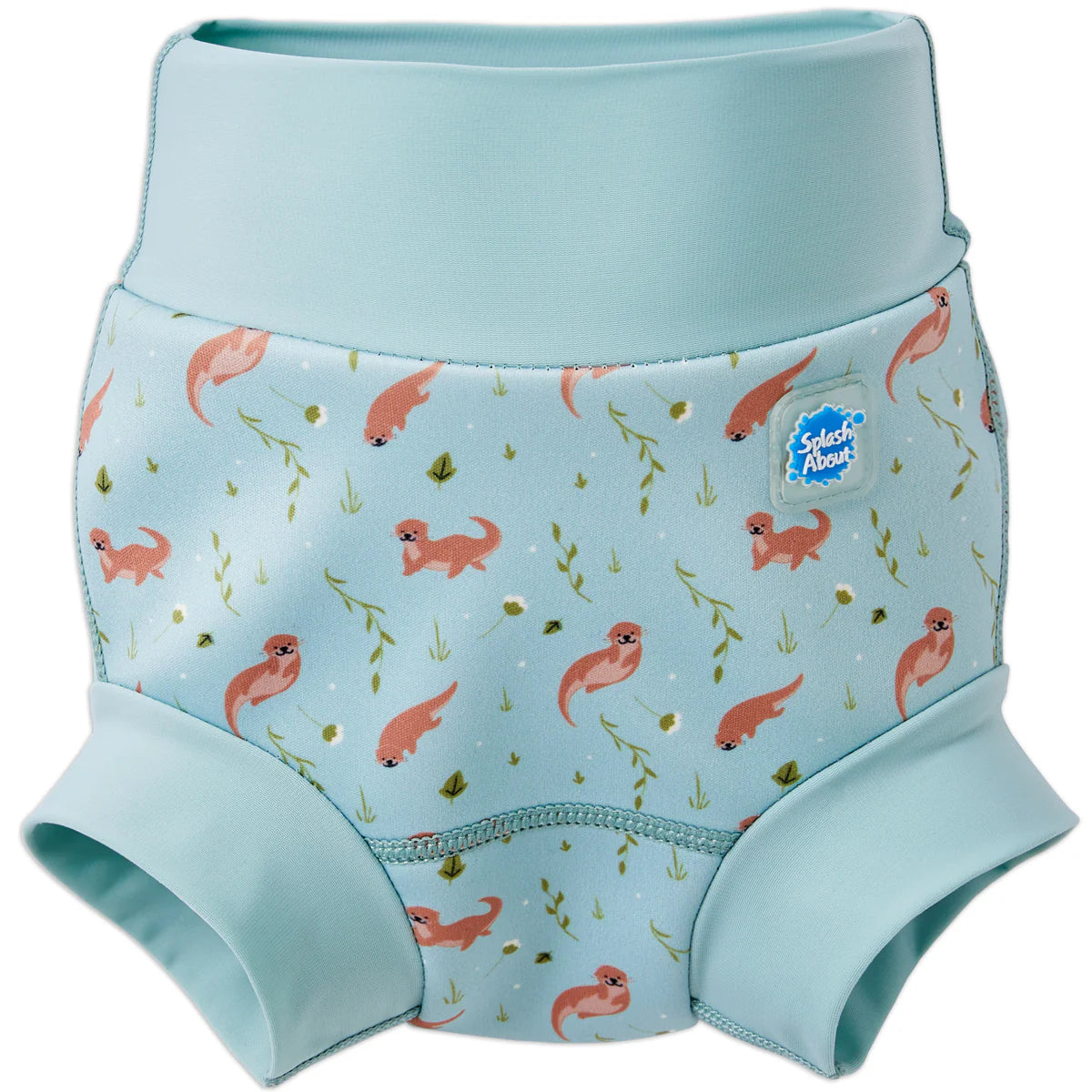 Fralda de banho reutilizável Splash About Happy Nappy Playful Otters em neopreno