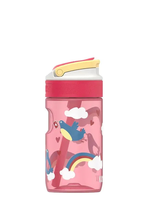 Garrafa Kambukka LAGOON Love Birds 400ml vista frontal com design de pássaros