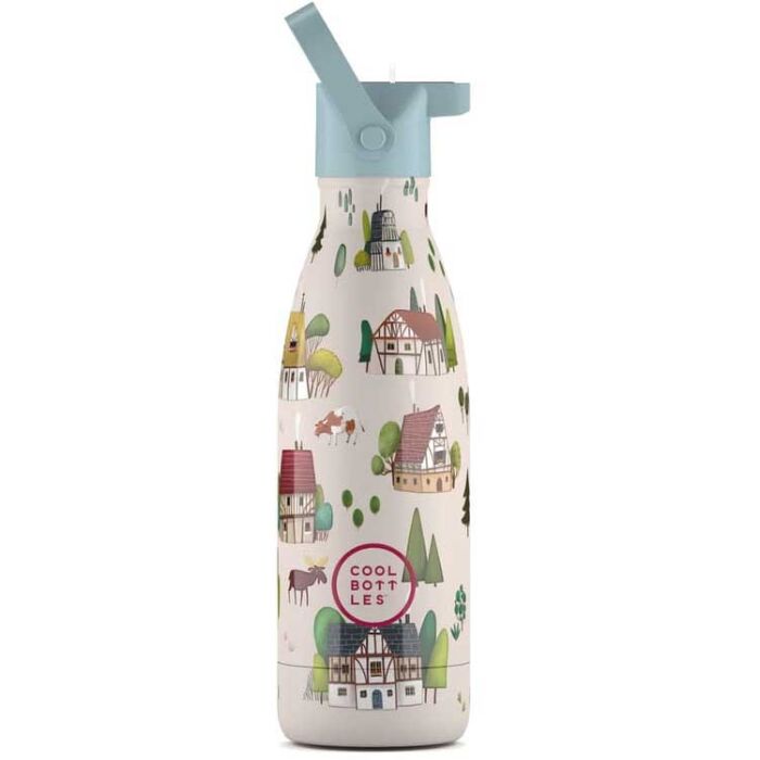 Garrafa térmica Cool Bottles Tudor Village 350ml com design mate elegante
