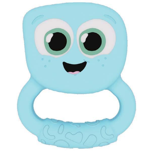 GloPals Mordedor & Guizo com luz azul, com design de personagem simpático e pega texturizada.