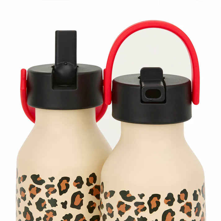 Botella térmica Hello Hossy de 350 ml con diseño de leopardo