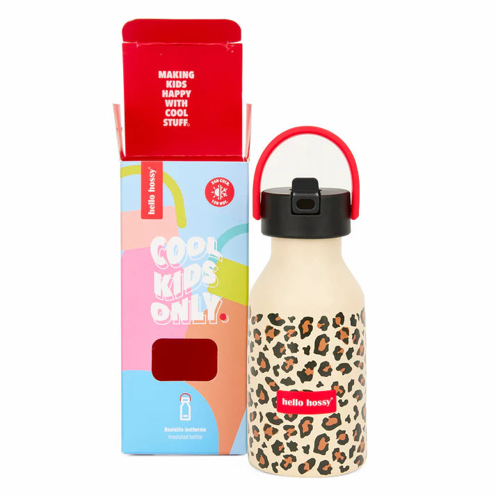 Botella térmica Hello Hossy de 350 ml con diseño de leopardo