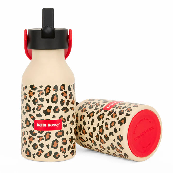 Botella térmica Hello Hossy de 350 ml con diseño de leopardo