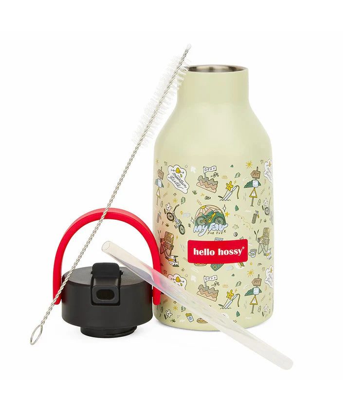 Botella térmica Hello Hossy de 350 ml con diseño de leopardo