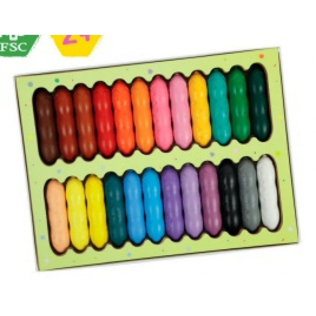 HAKU YOKA Block Crayons - Lápis de Cera Divertidos
