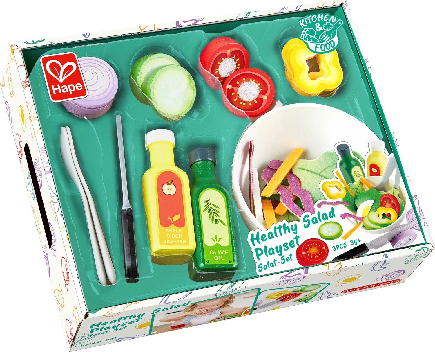 Hape Conjunto de salada com ingredientes