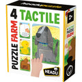 Puzzle tátil da Headu com tema de quinta para crianças