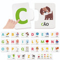 Todas as peças do jogo Headu Toca e Brinca O Alfabeto dos Pequeninos, com letras e imagens de A a Z.