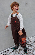 Macacão impermeável infantil Hello Hossy Peanut com alças ajustáveis