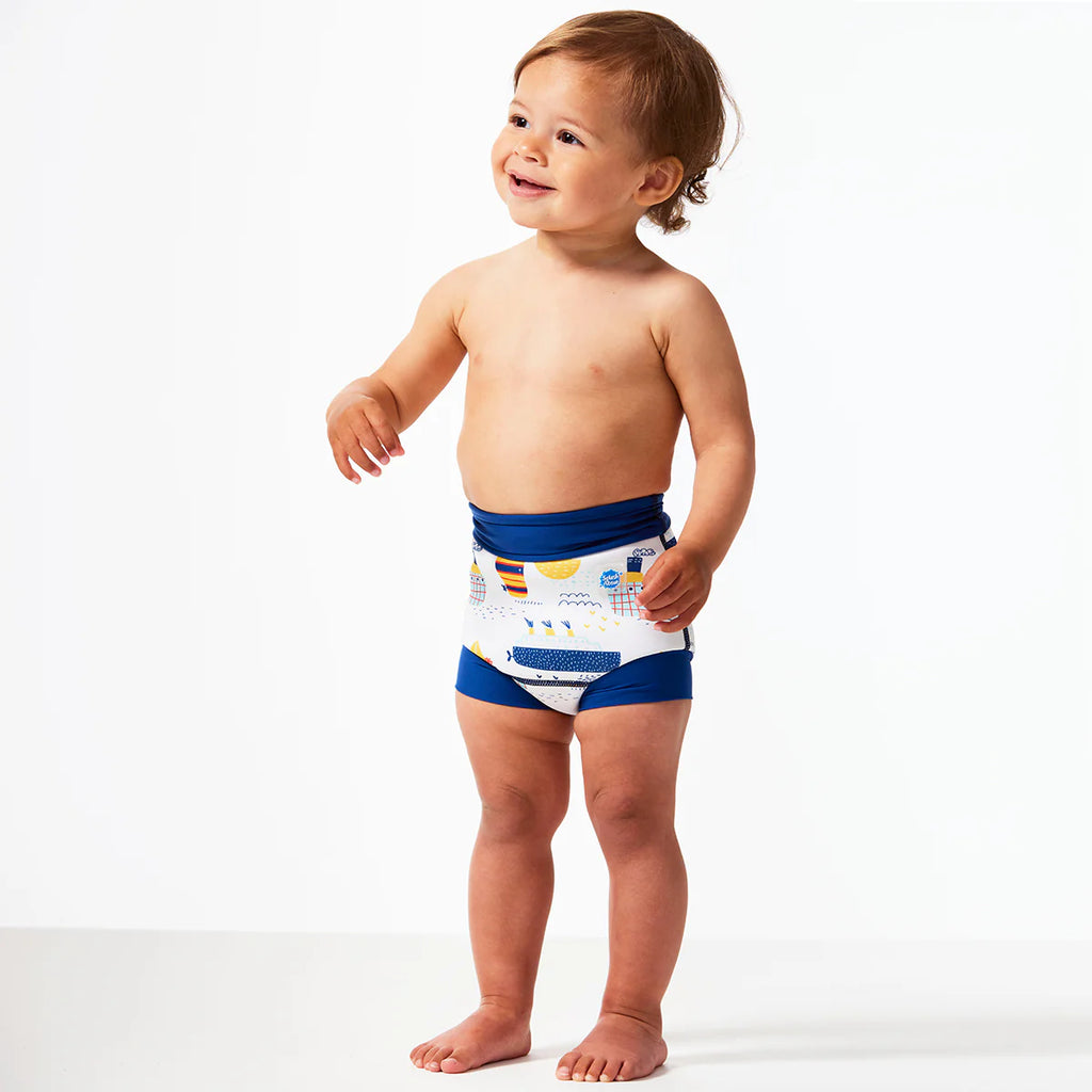 Splash About - Reusable Beach/Pool Swim Nappy Happy Nappy Tug Boats