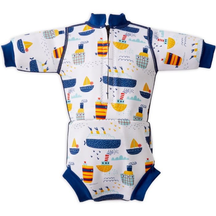 Splash About - Fato de praia/piscina térmico Happy Nappy™ Wetsuit Tug Boats