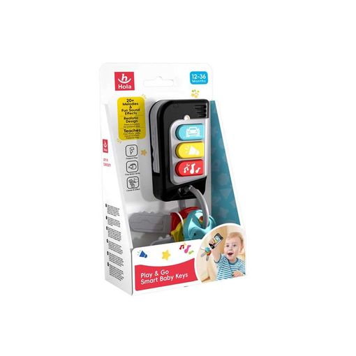 Conjunto de chaves de carro de brinquedo para bebé com botões coloridos e luzes