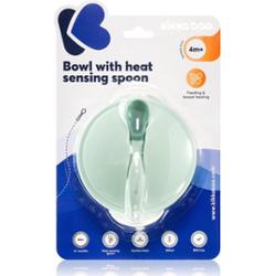 Set de alimentación Kikkaboo con ventosa y cuchara termosensible