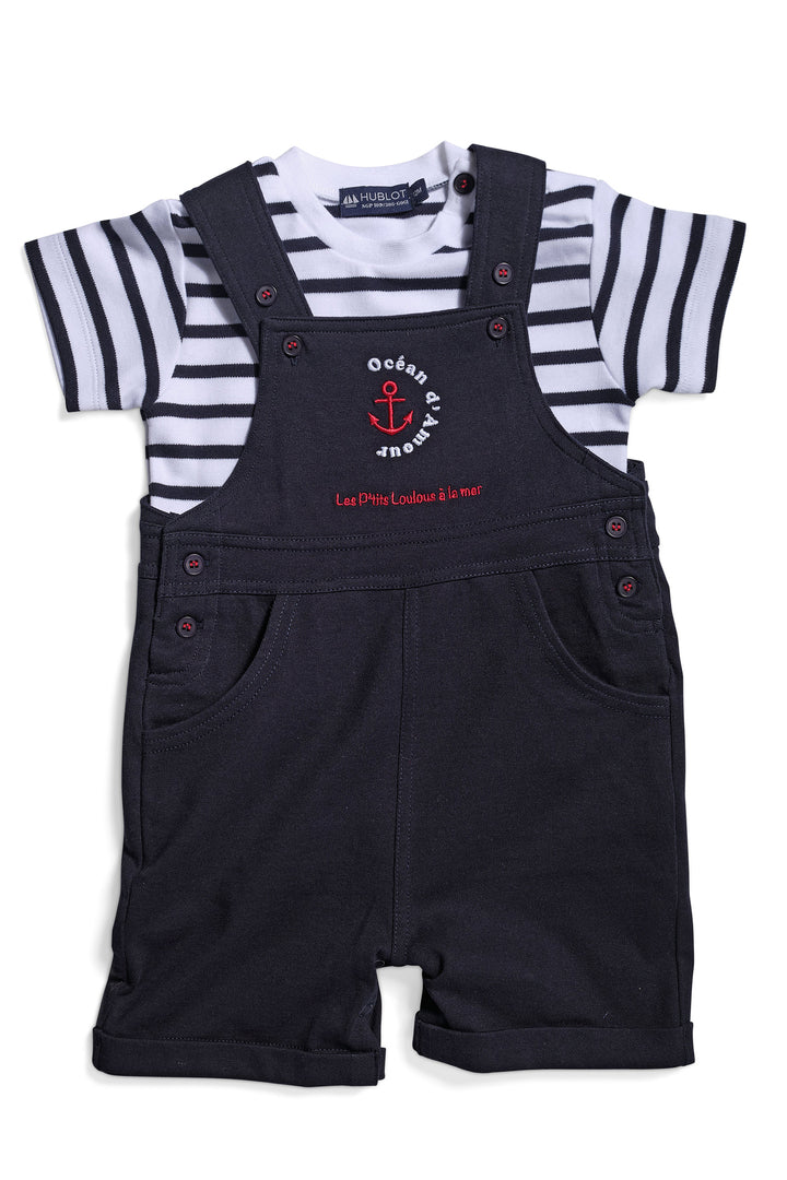 Hublot boy's jumpsuit sweater set