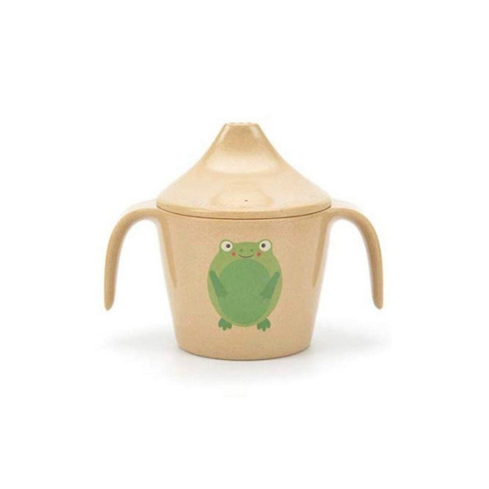 Copo de transição para bebé Husk's Baby com design de sapo e asas ergonómicas