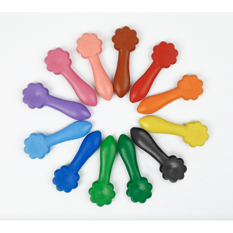 HAKU YOKA Block Crayons - Lápis de Cera Divertidos