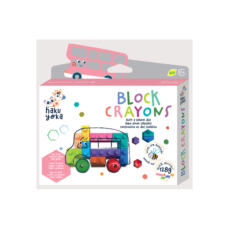 HAKU YOKA Block Crayons - Lápis de Cera em blocos