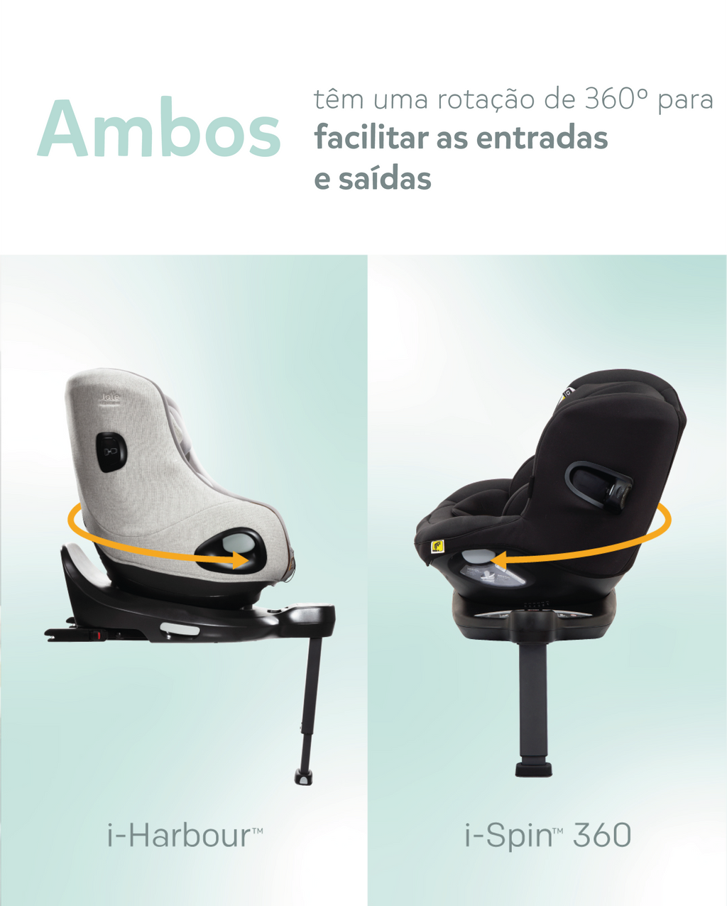 Silla de coche Joie i-Spin 360 | 40cm - 105cm MESH EDITION