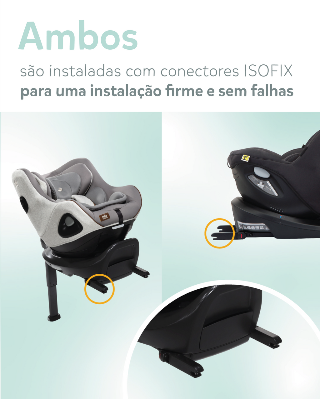 Silla de coche Joie i-Spin 360 | 40cm - 105cm MESH EDITION
