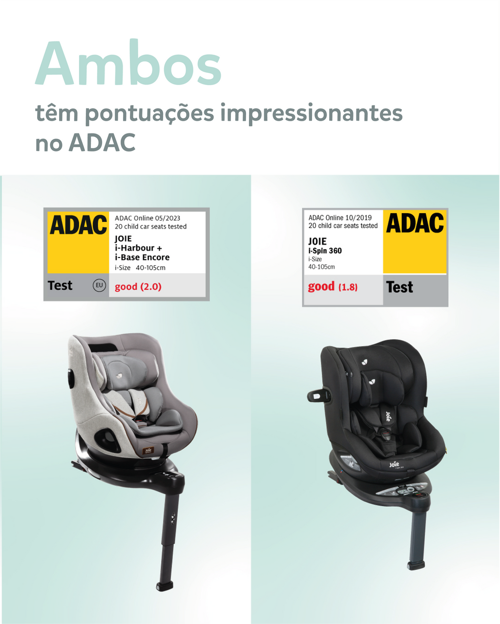 Silla de coche Joie i-Spin 360 | 40cm - 105cm MESH EDITION