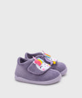 Pantufas barefoot Igor Homie Unicórnio em tecido macio na cor malva