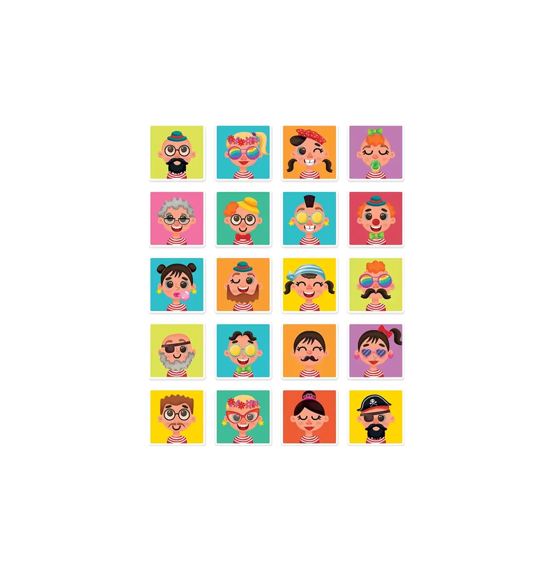 AS - Crazy Faces Magnetic Game