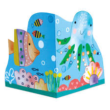 Avenir Livro de Origami e pintura com água Fundo do Mar