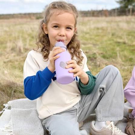 Lassig Stainless Steel Bottle Heart Lilac
